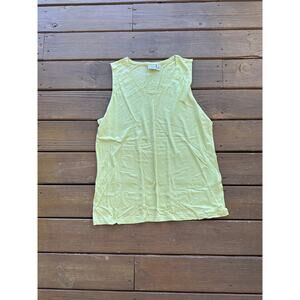 Weekends by Chico's Lime Tank with Silver Accent